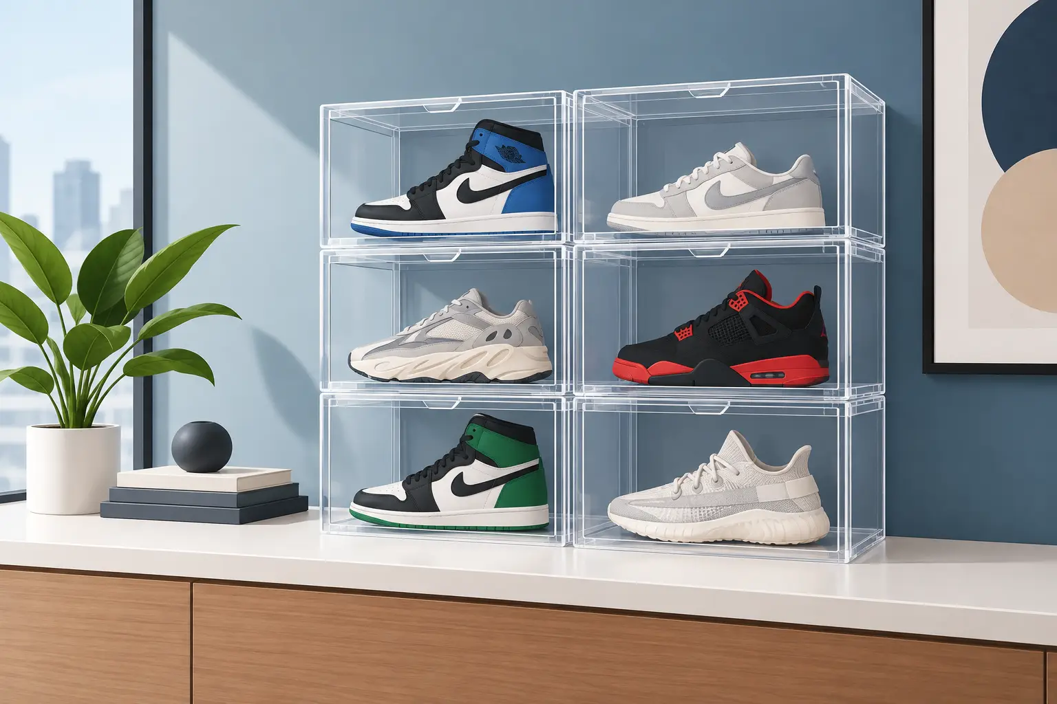 Acrylic Shoe Boxes That Put Your Kicks on Display